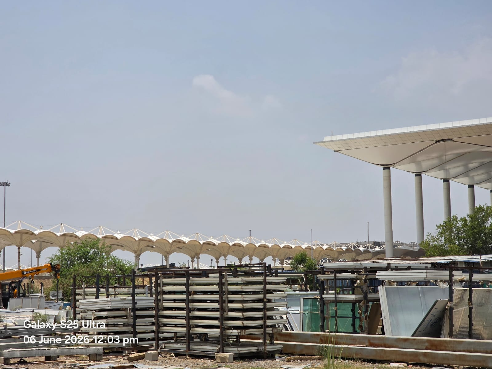 Erection work on-site